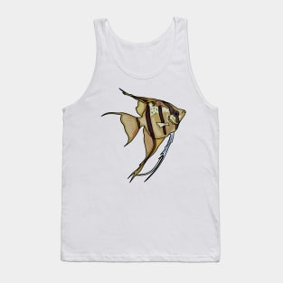 Angelfish cartoon illustration Tank Top